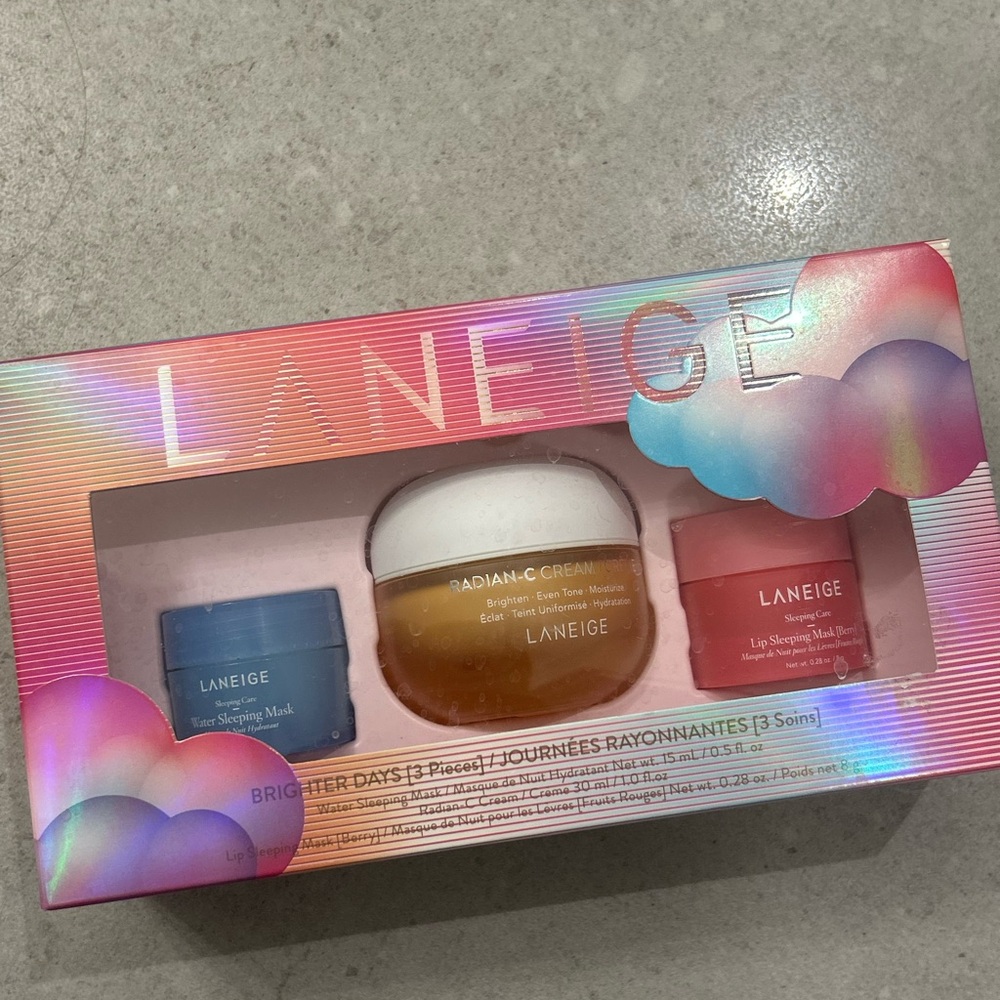 LANEIGE Skincare Set Radian-C Cream and Lip Sleeping Mask Set